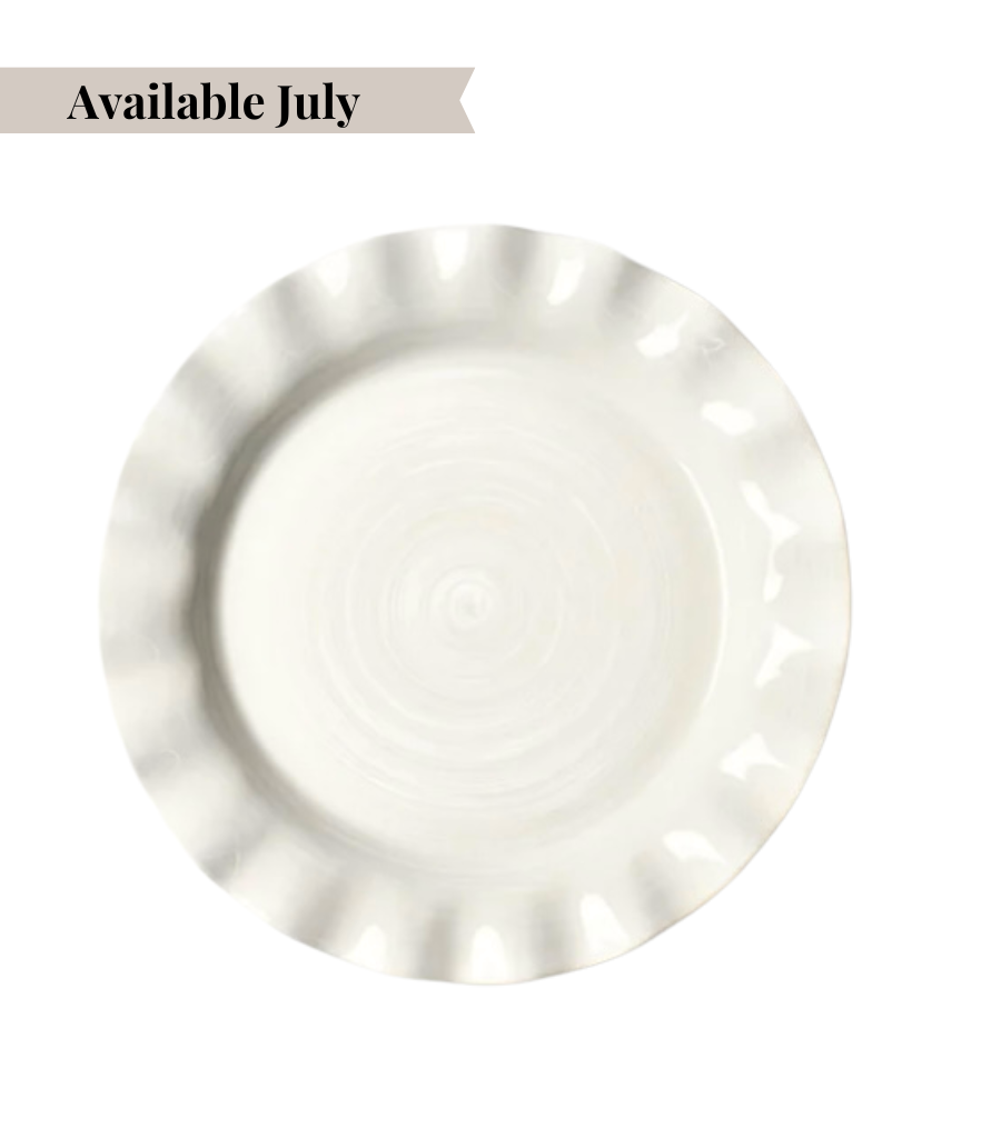 Crystal Ribbed Bread Plate Table Tales