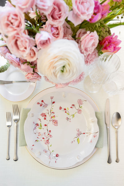 Floral Sketch Dinner Plate - Cherry Blossom