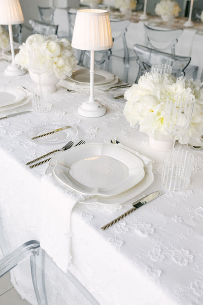Eyelet 3D Floral Napkin