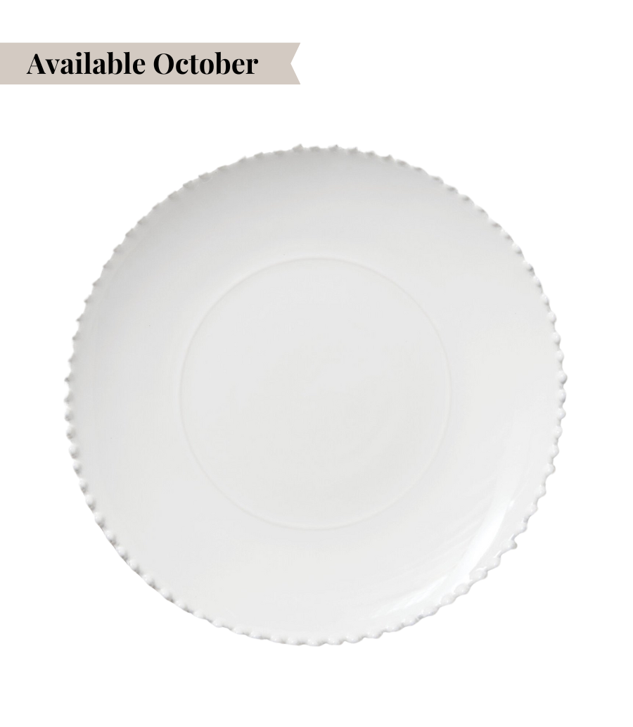 Pearl Charger Plate - White