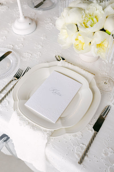 Eyelet 3D Floral Napkin