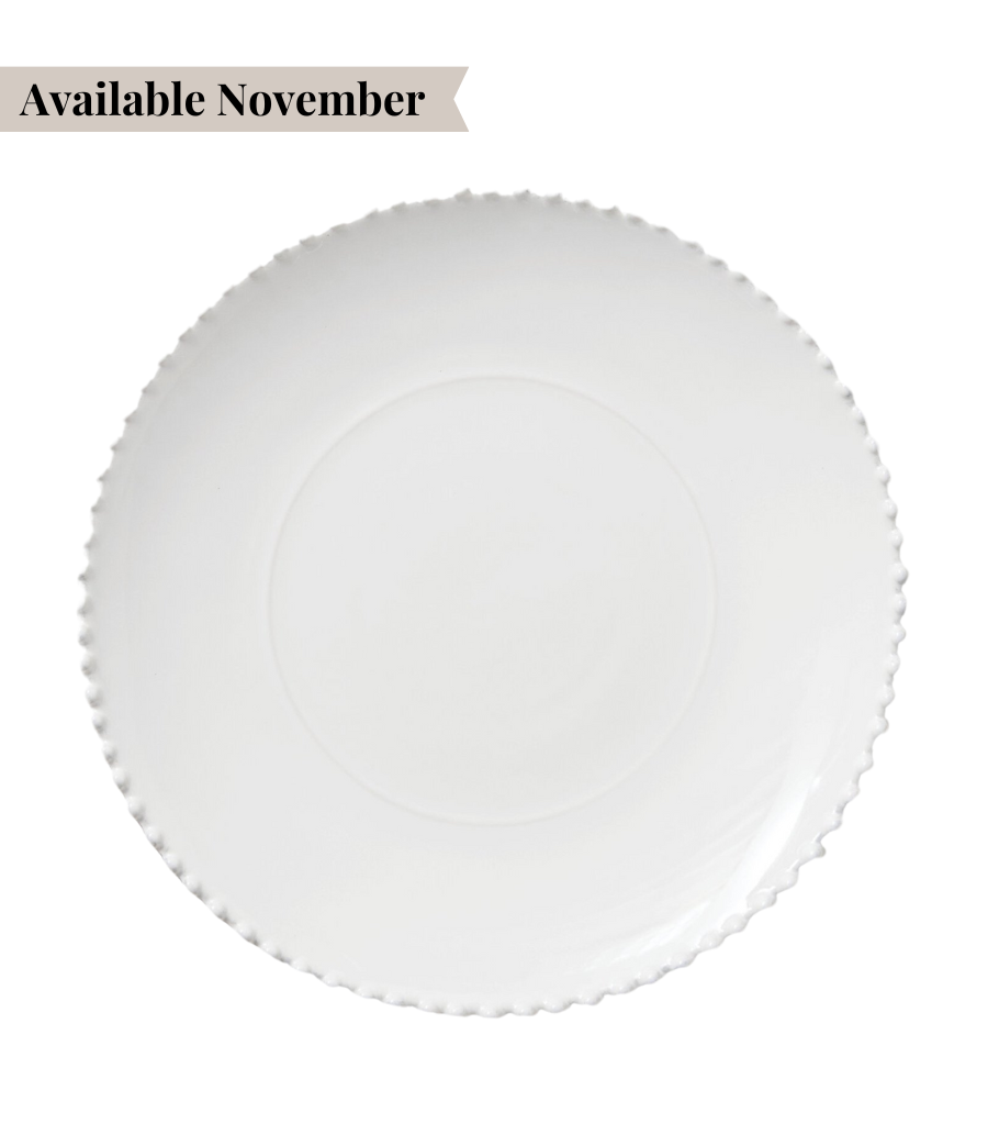 Pearl Charger Plate - White
