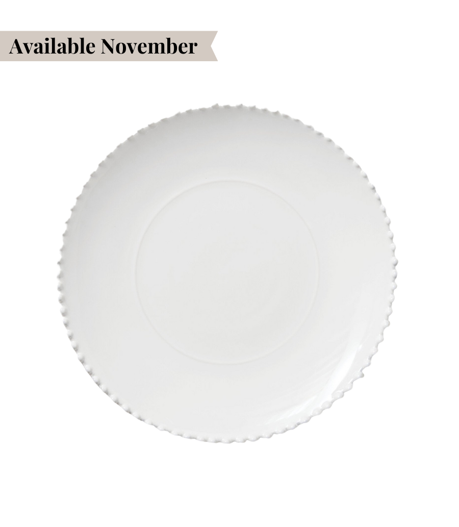 Pearl Dinner Plate - White