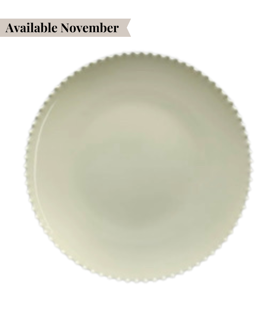 Pearl Charger Plate - Pistachio