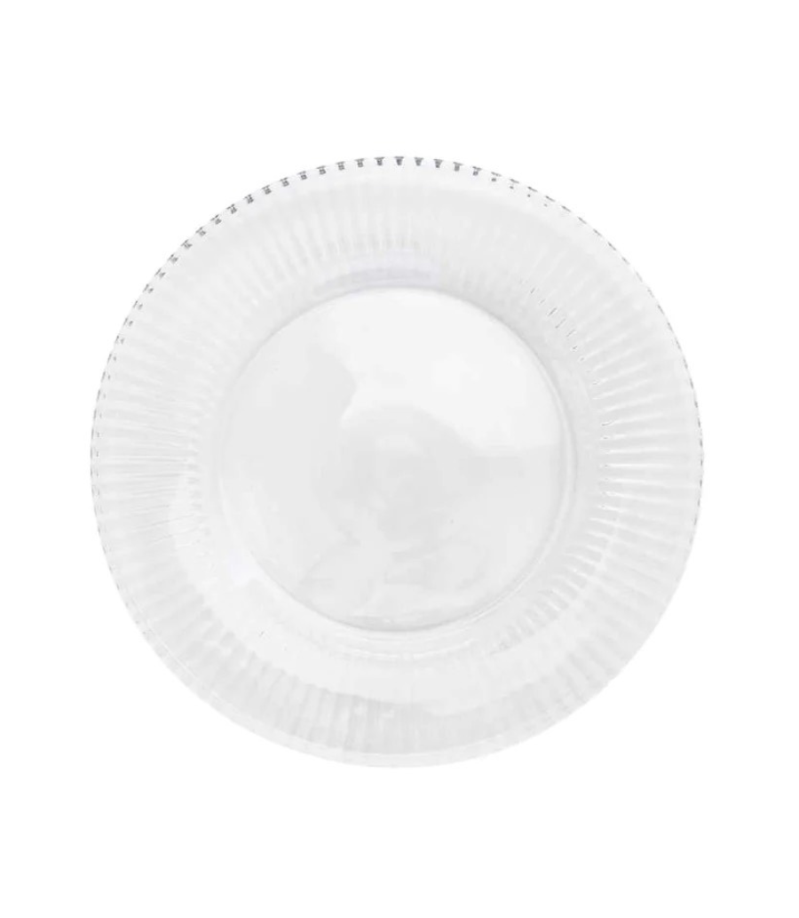 Crystal Ribbed Charger Plate – Table Tales