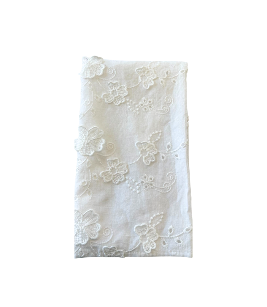 Eyelet 3D Floral Napkin