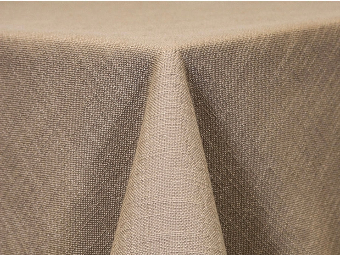 taupe coloured textured table runner