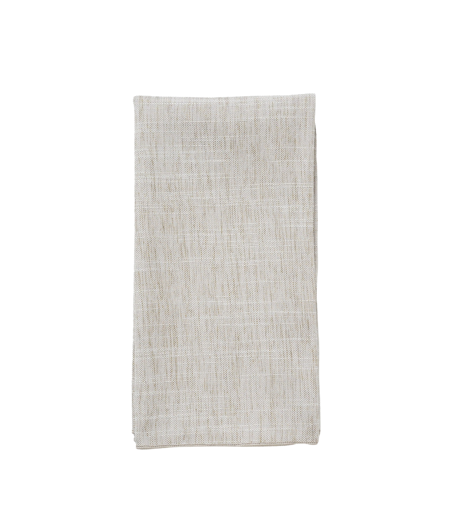 oatmeal coloured textured linen napkin