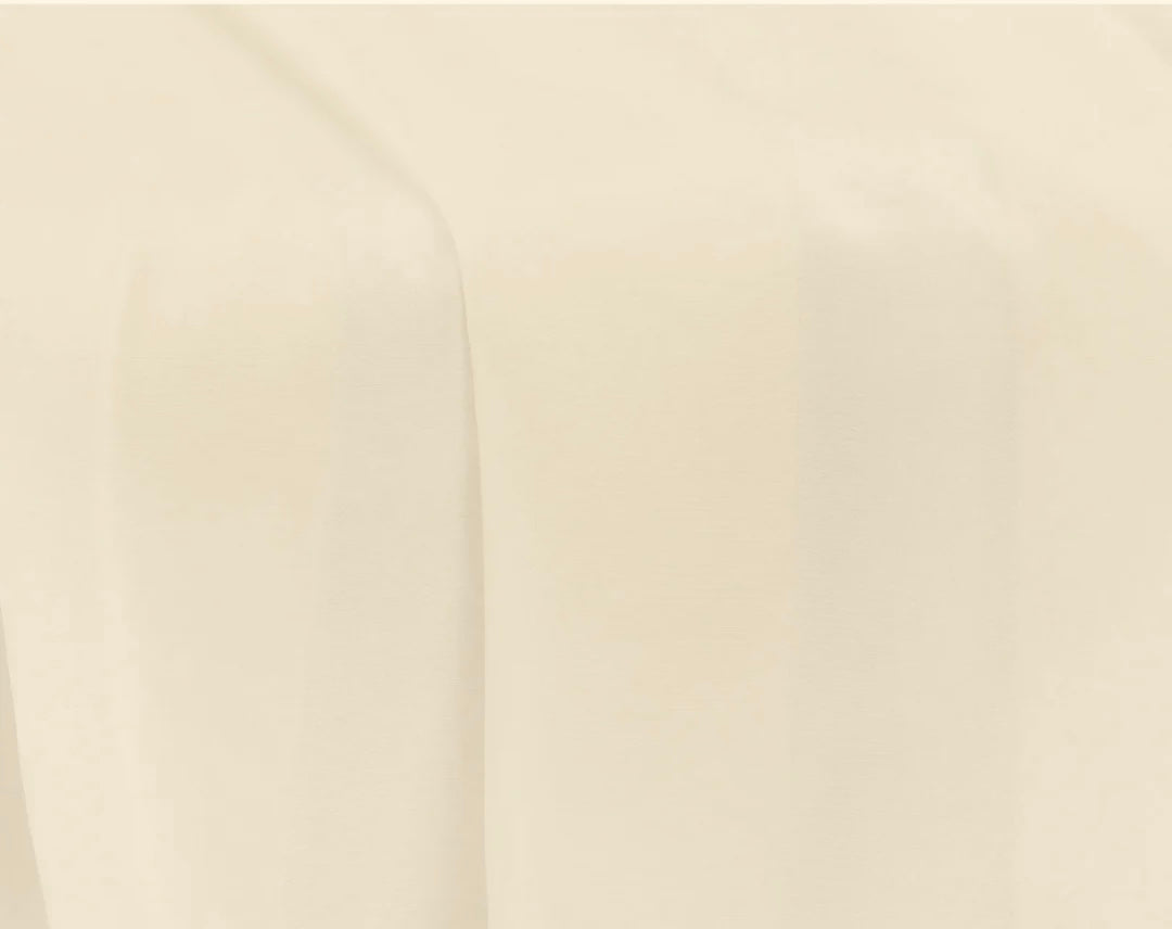 sheer and lightweight cream table runner