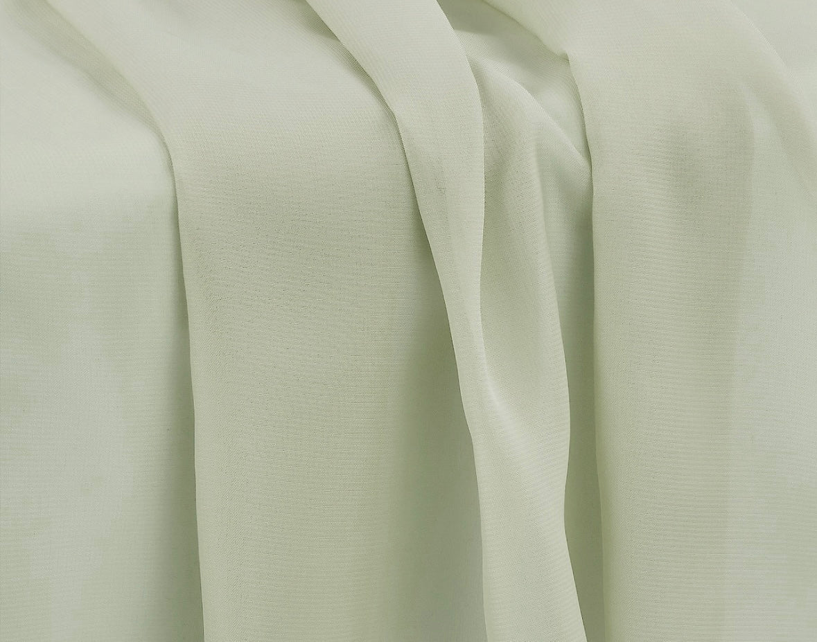 sheer sage chiffon table runner