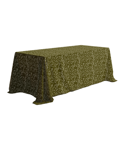 Olive Bloom Linen 132" Round