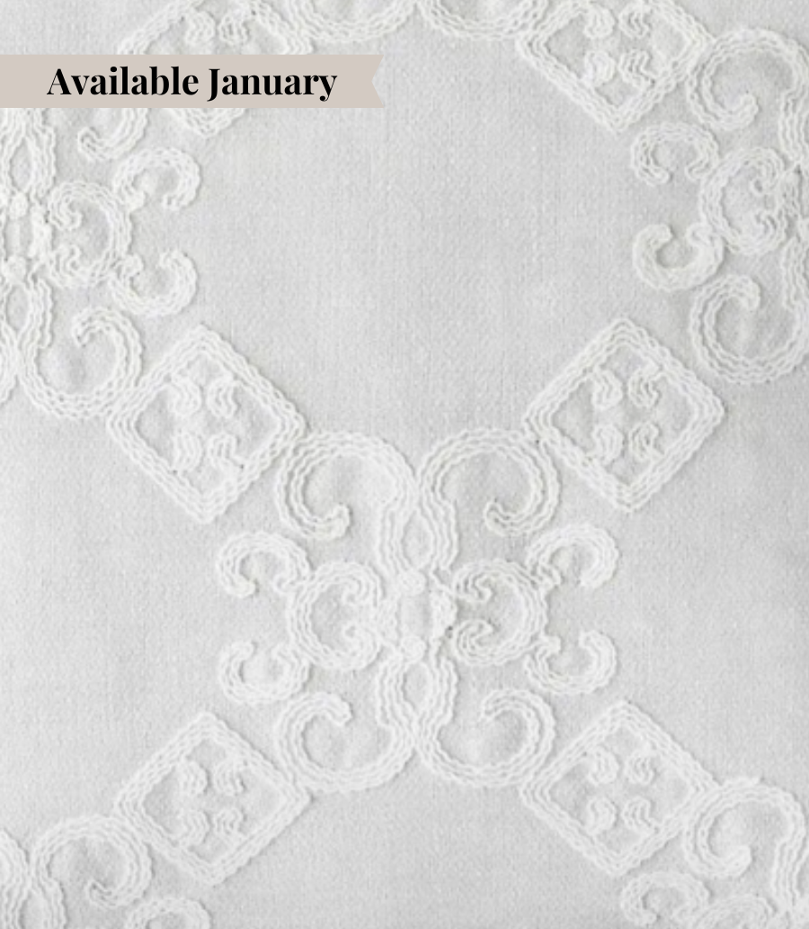 Embroidered Jacquard Linen 108"x156" Buffet