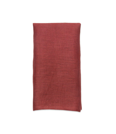 burgundy linen napkin