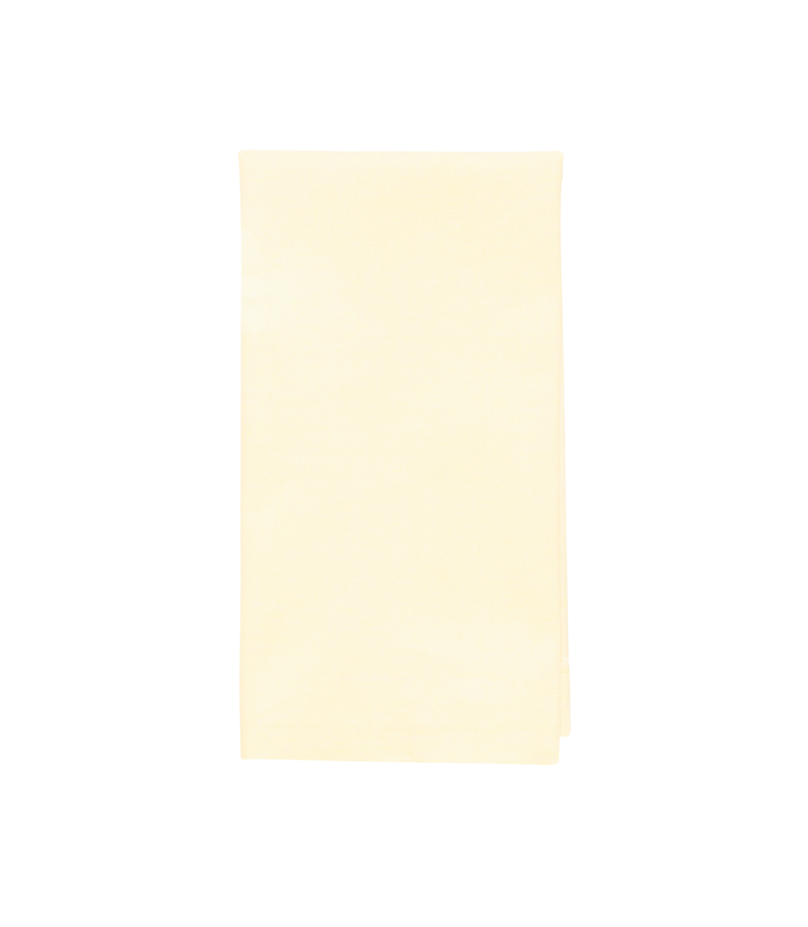 light yellow linen napkin
