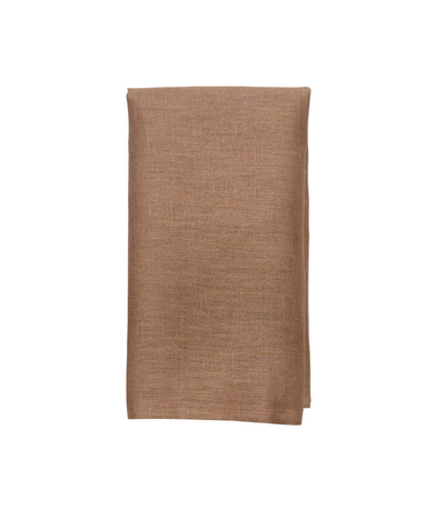 brown linen napkin