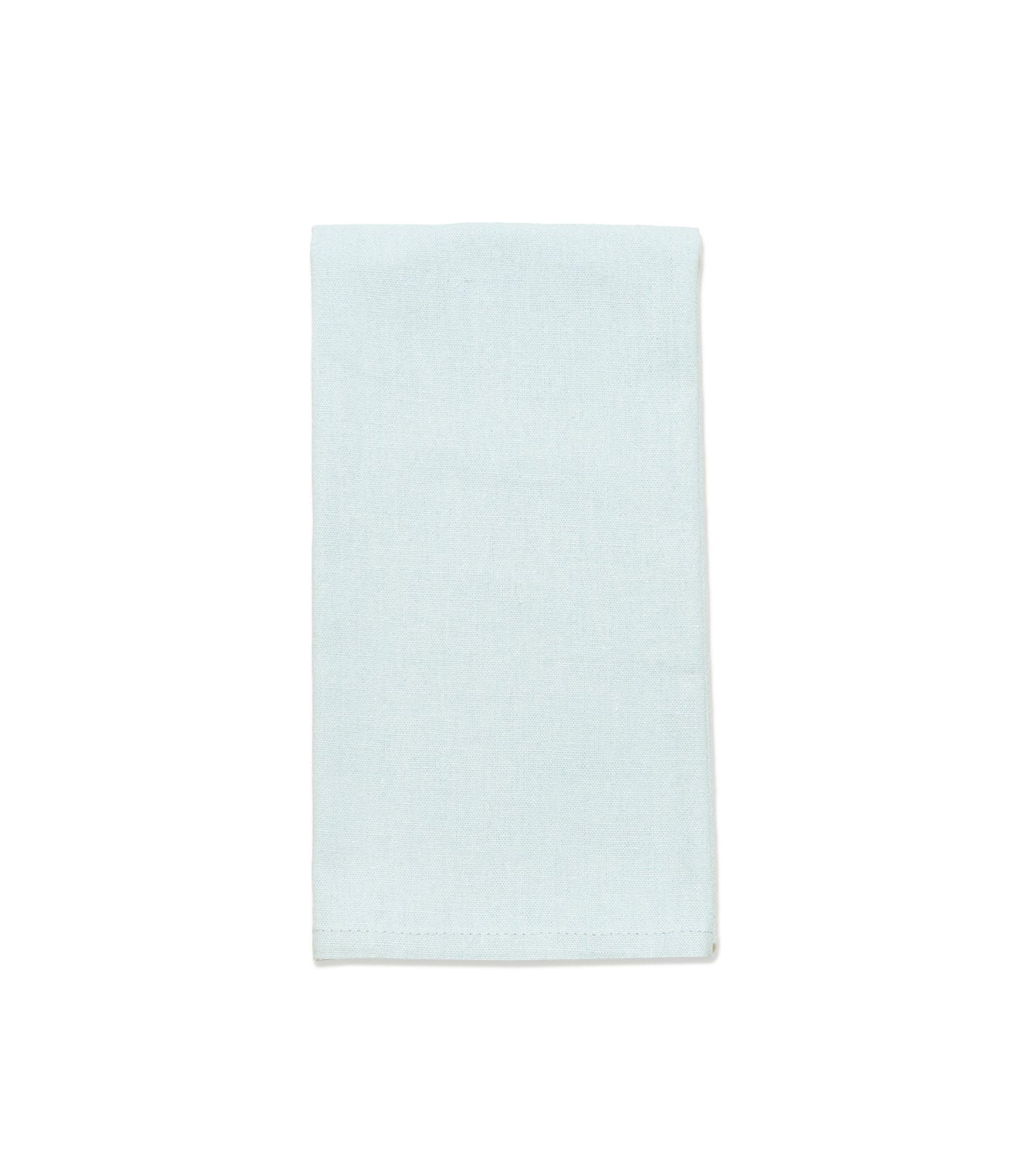 light blue linen napkin