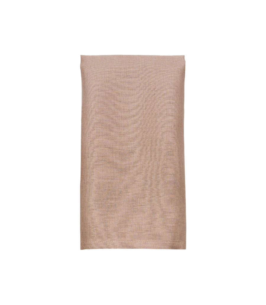 light brown linen napkin