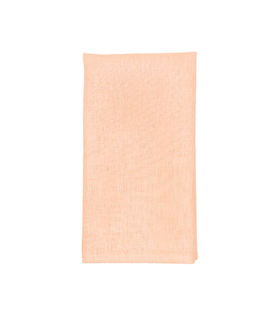 peach linen napkin