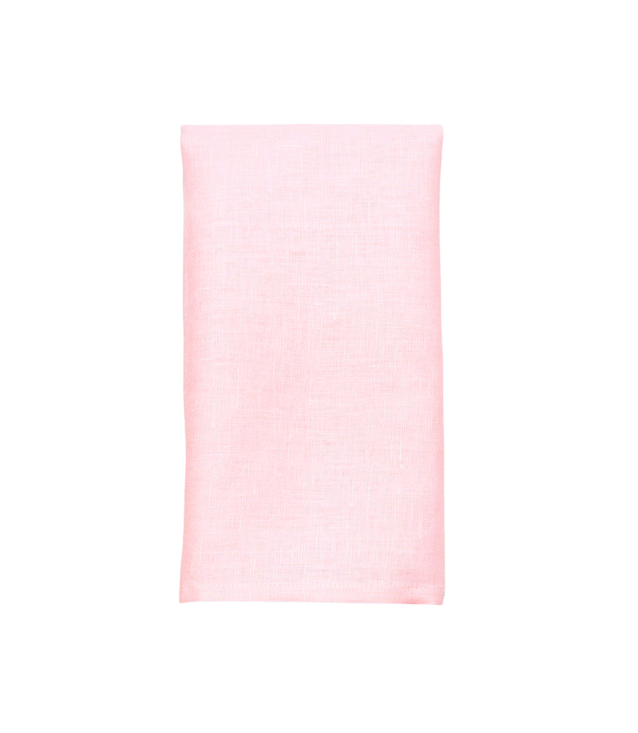 pink linen napkin