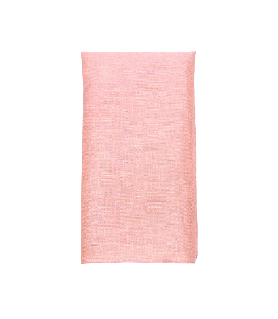 dark pink linen napkin