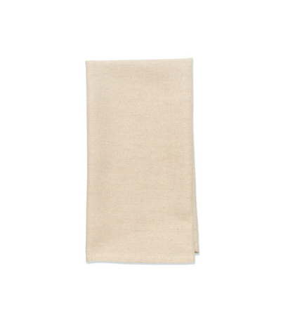 stone/dark beige linen napkin