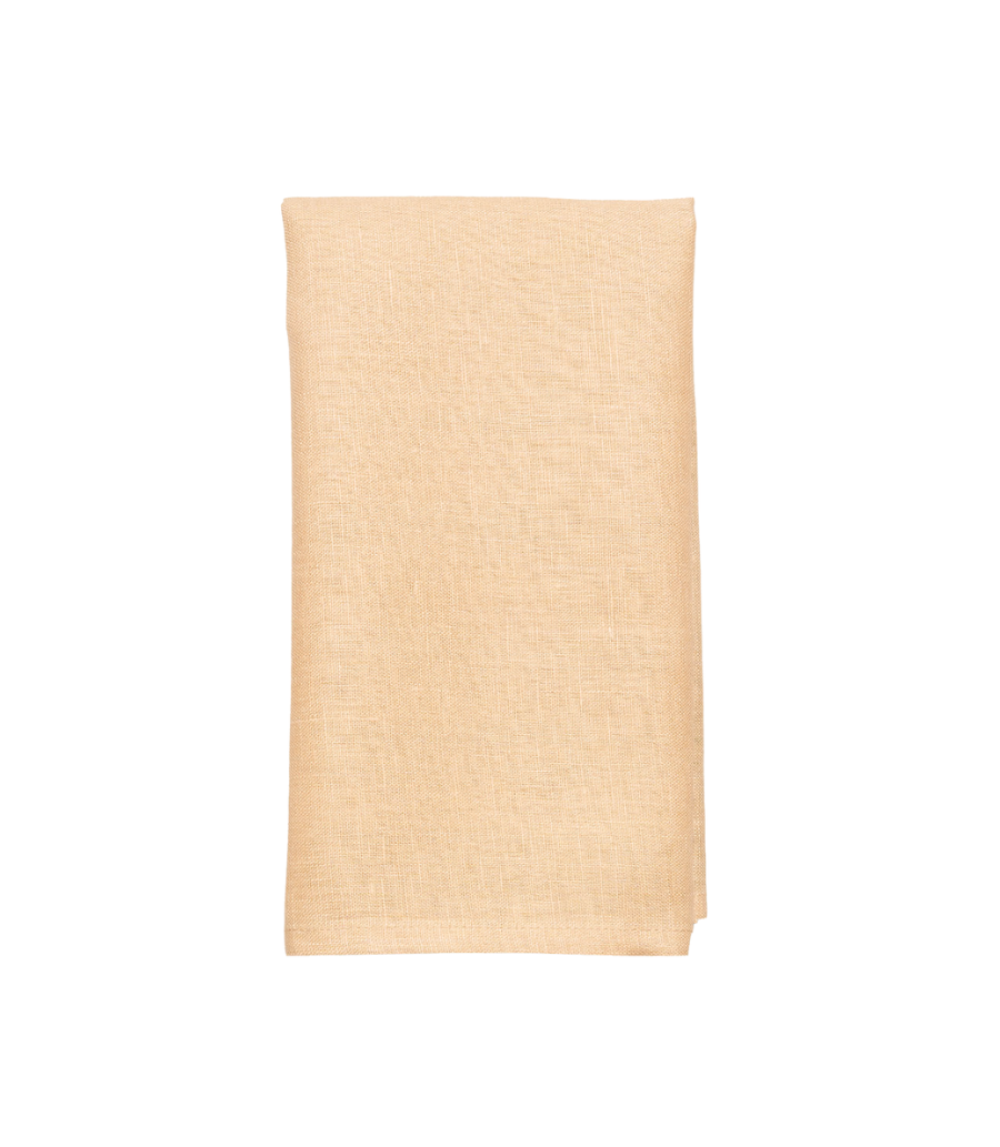 pale orange linen napkin