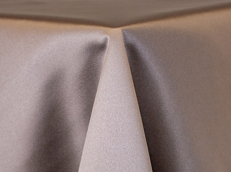 dark grey satin tablecloth 