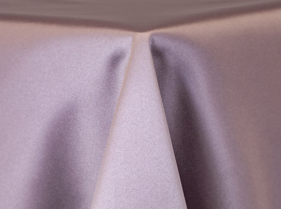 light purple satin tablecloth 