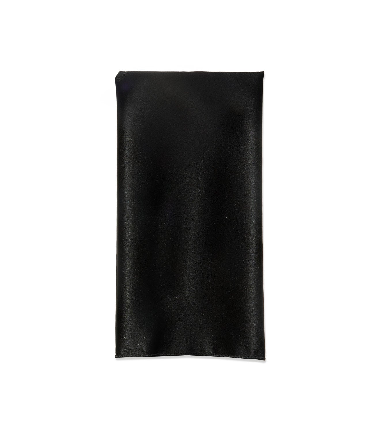 black satin napkin