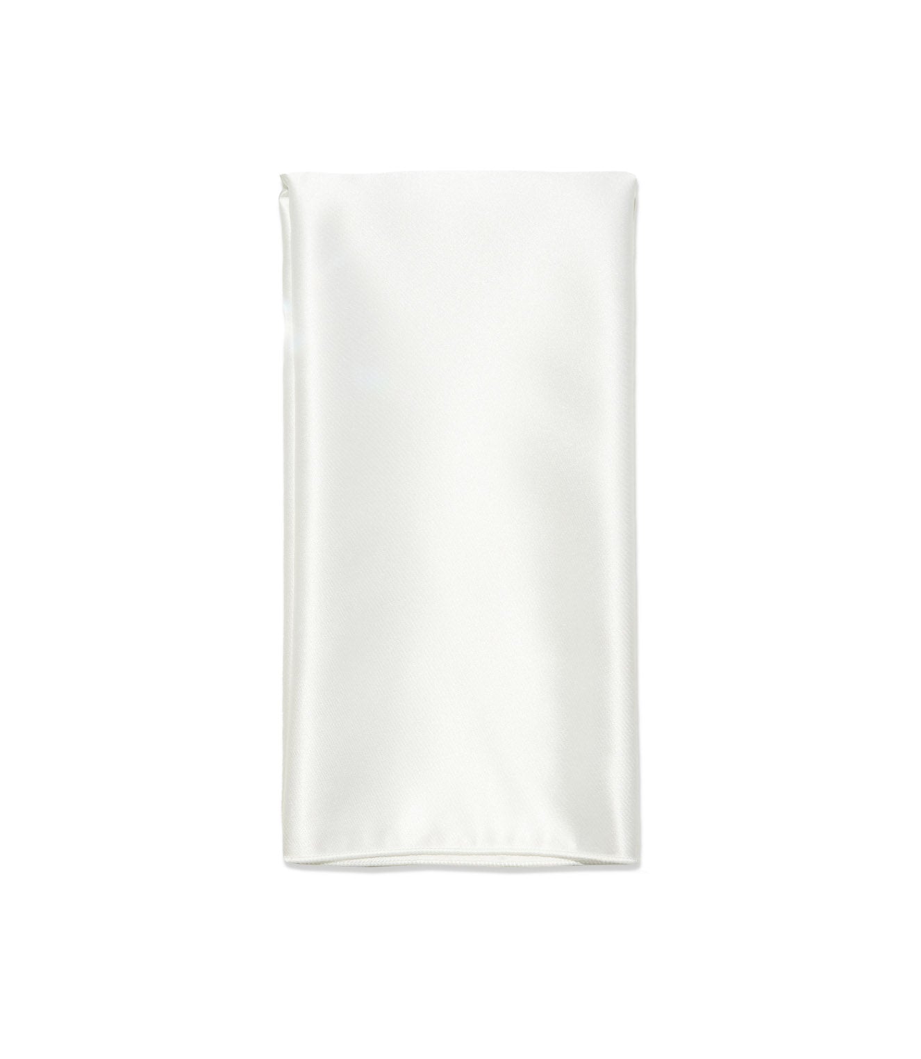 white satin napkin
