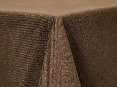 brown linen tablecloth 