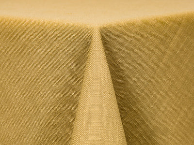 mustard yellow textured linen tablecloth 