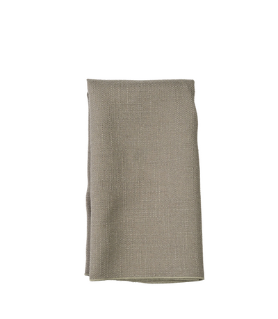 grey textured linen napkin