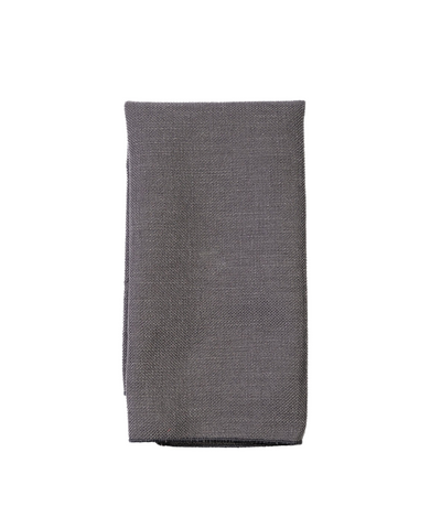 charcoal textured linen napkin