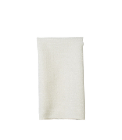 ivory textured linen napkin
