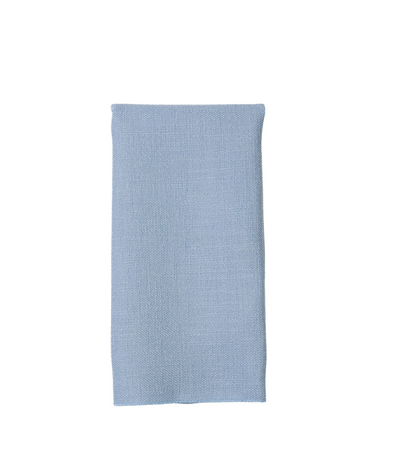 light blue textured linen napkin