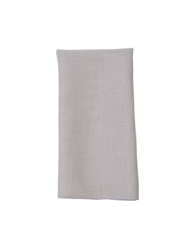 light grey textured linen napkin