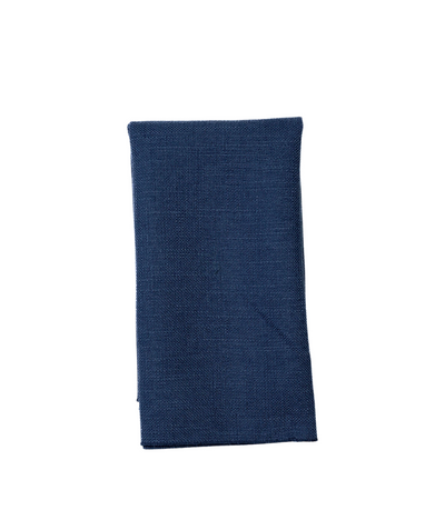 navy textured linen napkin