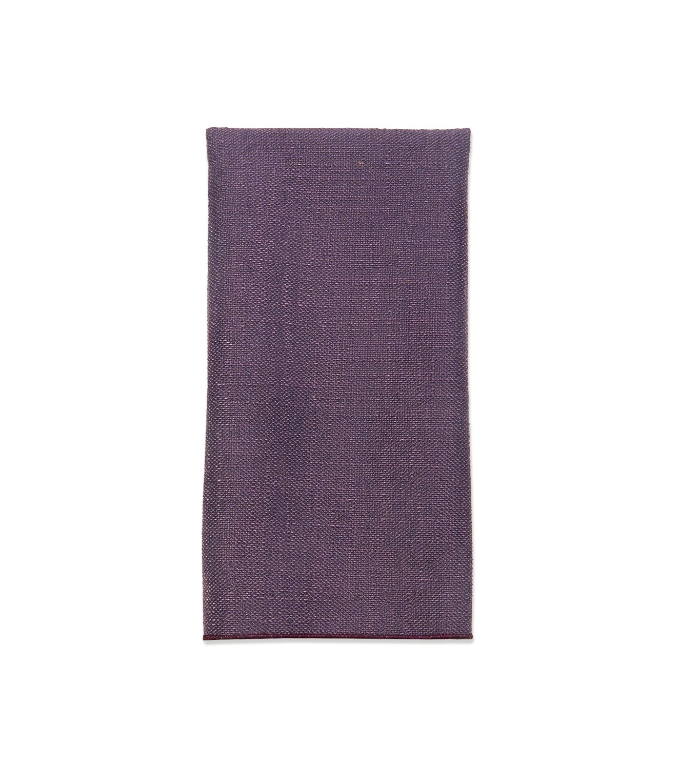 dark purple textured linen napkin