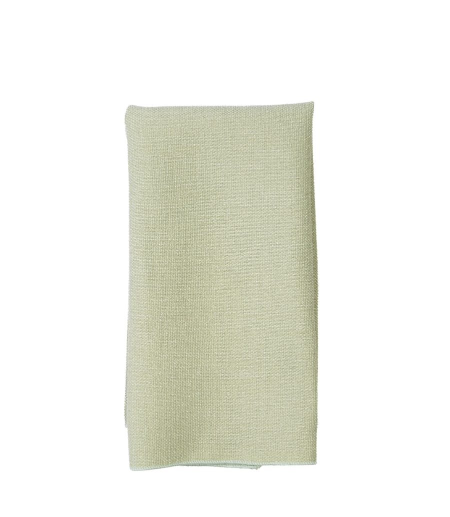 sage textured linen napkin