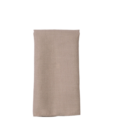 taupe textured linen napkin