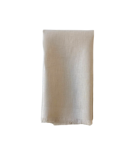 stone fringe linen napkin