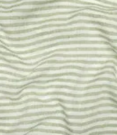 light green and white striped linen napkin