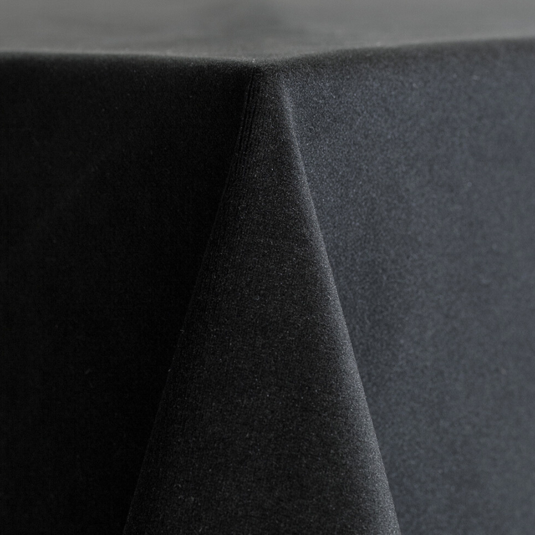 Velvet Tablecloth 108"x156" Buffet - Black