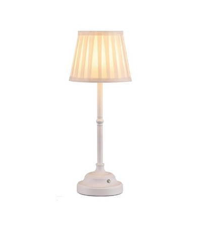 white table lamp with white base