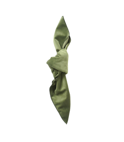 green velvet napkin