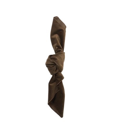 dark brown velvet napkin