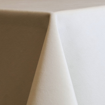 ivory velvet tablecloth