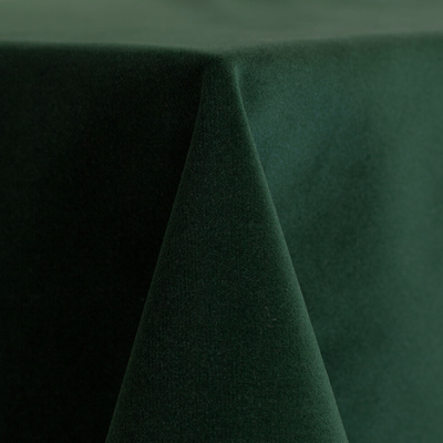 emerald velvet tablecloth