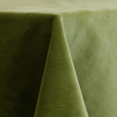 green velvet tablecloth 